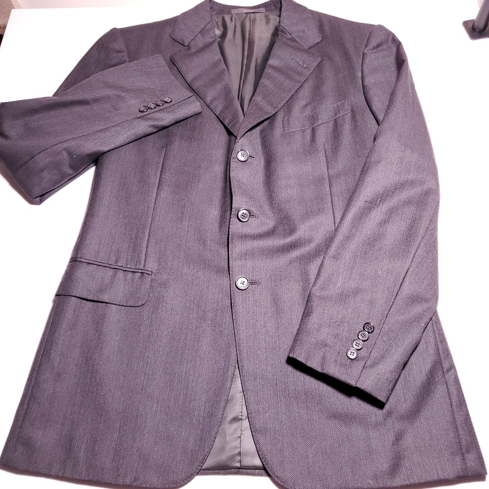 Ermenegildo Zegna Suit Jacket Mens 42R Blazer Made In Italy Rayon